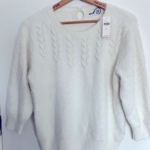 Anthropologie, new with tags, white sweater